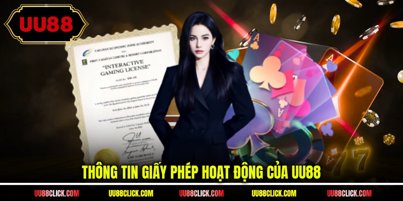 Thông tin giấy phép hoạt động của UU88